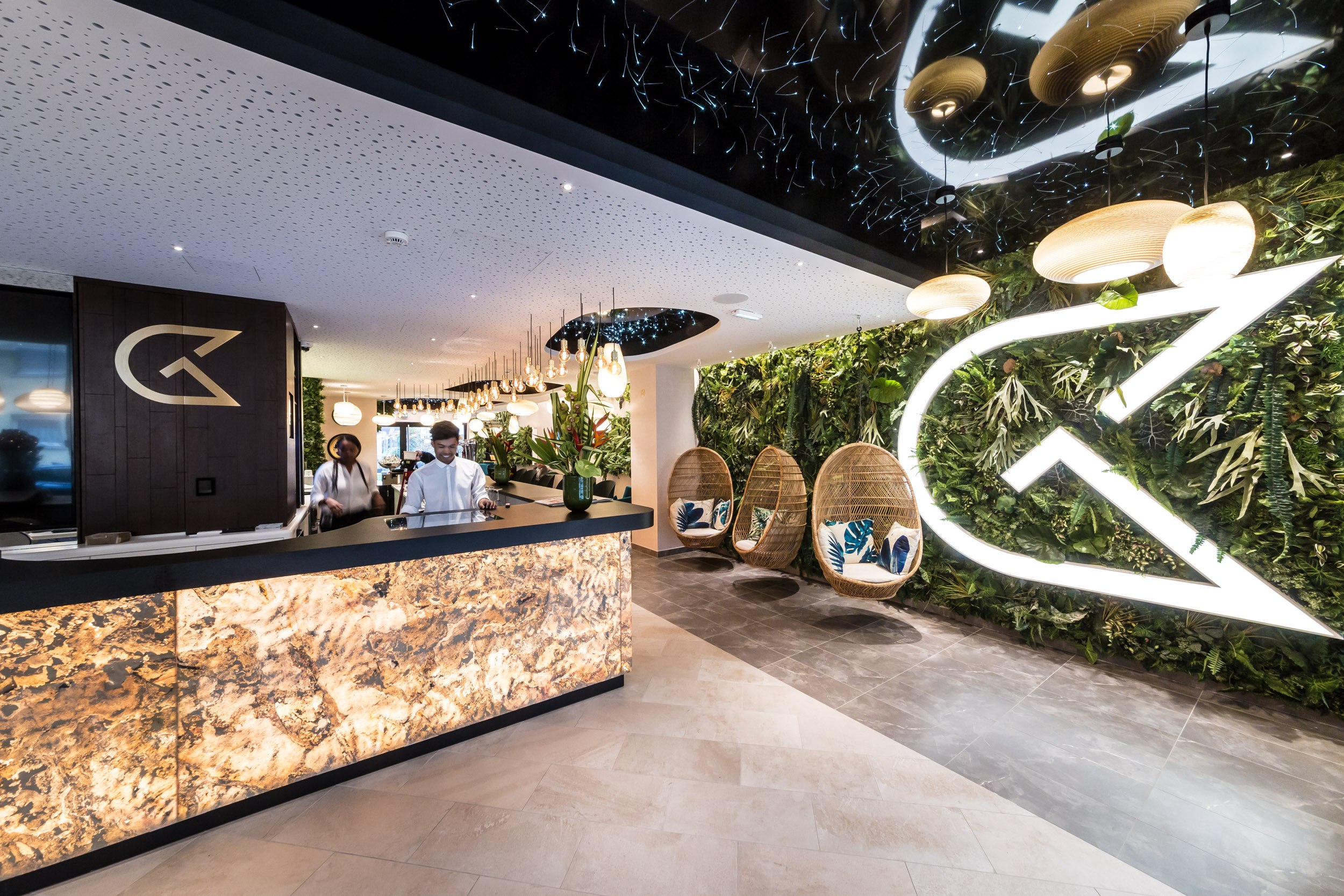 Réception de l'hôtel Voco IHG à Strabourg (Bas-Rhin, Alsace, Grand-Est)